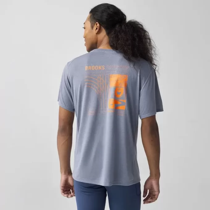 Camiseta de manga corta Brooks Distance 3.0
