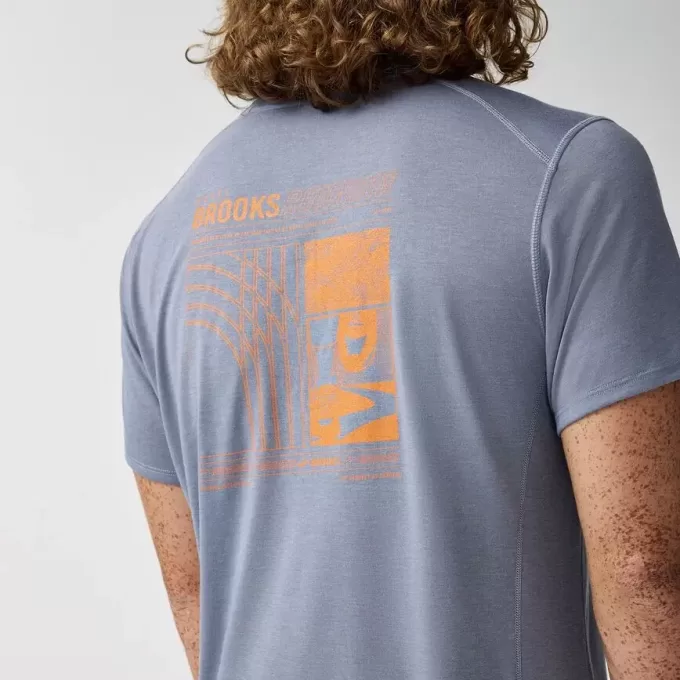Camiseta de manga corta Brooks Distance 3.0