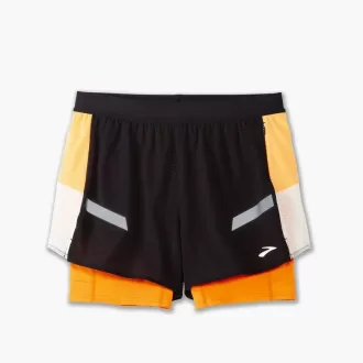 Pantalón corto 2 en 1 Run Visible 4″ 2.0 de Brooks