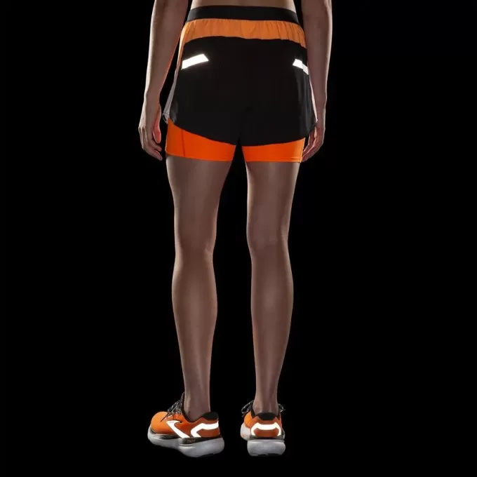 Pantalón corto 2 en 1 Run Visible 4″ 2.0 de Brooks