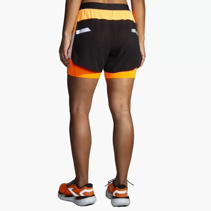 Pantalón corto 2 en 1 Run Visible 4″ 2.0 de Brooks