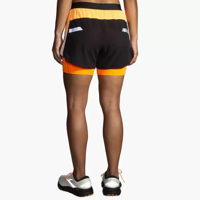 Pantalón corto 2 en 1 Run Visible 4″ 2.0 de Brooks