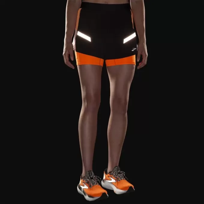 Pantalón corto 2 en 1 Run Visible 4″ 2.0 de Brooks