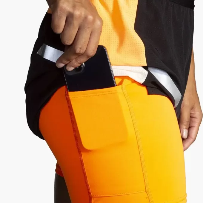 Pantalón corto 2 en 1 Run Visible 4″ 2.0 de Brooks