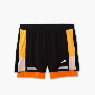 Pantalón corto 2 en 1 Run Visible 5″ 2.0 para hombre de Brooks
