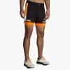 Pantalón corto 2 en 1 Run Visible 5″ 2.0 para hombre de Brooks