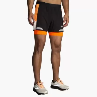 Pantalón corto 2 en 1 Run Visible 5″ 2.0 para hombre de Brooks
