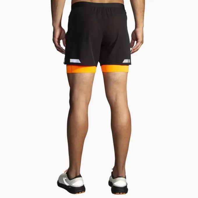 Pantalón corto 2 en 1 Run Visible 5″ 2.0 para hombre de Brooks