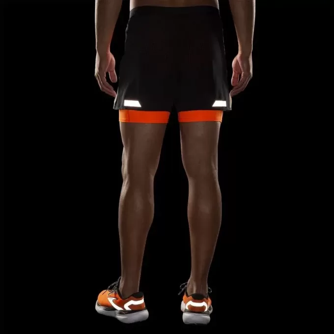 Pantalón corto 2 en 1 Run Visible 5″ 2.0 para hombre de Brooks